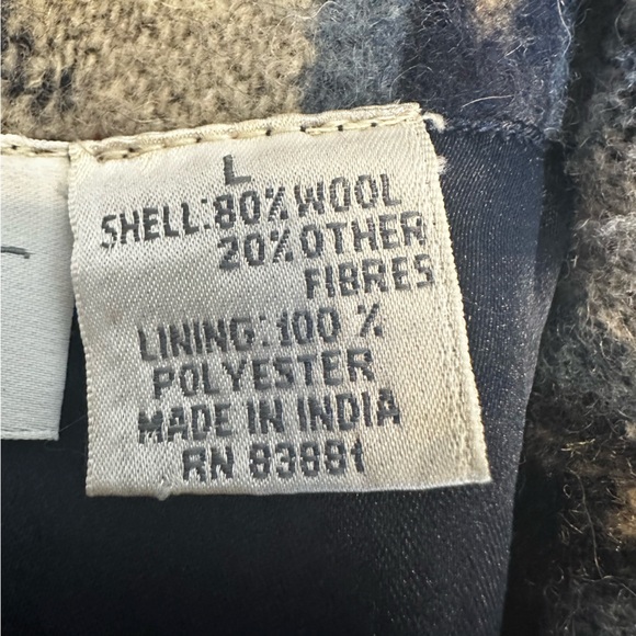 Christopher & Banks Wool Blend Patterned Women's Blazer‎ Jacket size Large - Picture 14 of 15